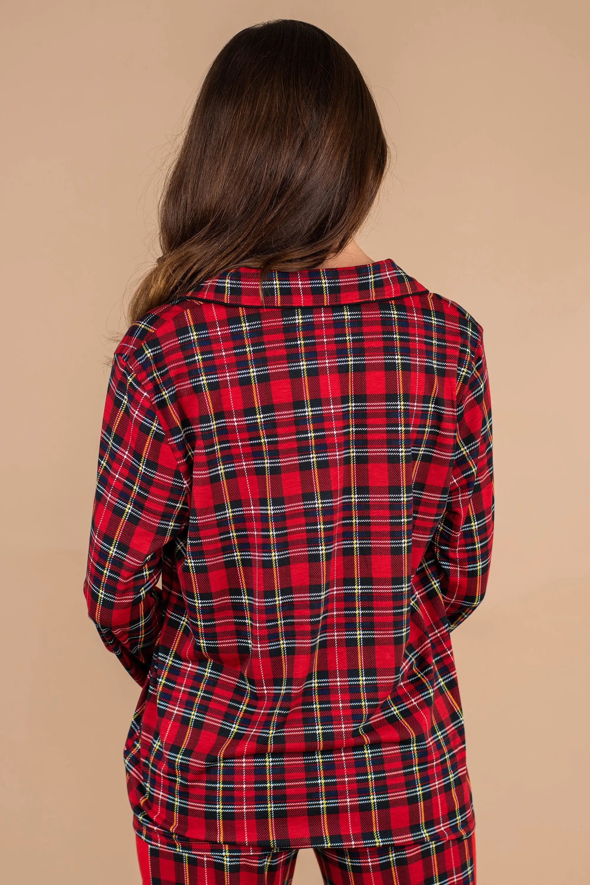 Feeling Festive Red Pajama Top